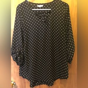 Maurice’s Black polka dot blouse